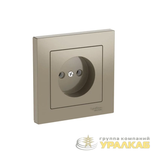 Розетка AtlasDesign 16А без заземл. быстрозажим. клем. в сборе шампань SE 