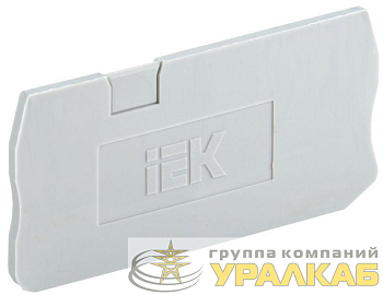 Заглушка для КПИ 3в-1.5/2.5 3 вывода сер. IEK YZN11D-3-ZGL-002-K03