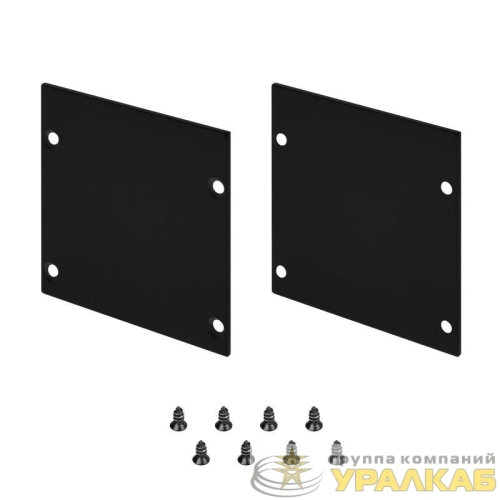 Заглушка LINE-S-5050 BLACK глухая металл (комплект) Arlight 