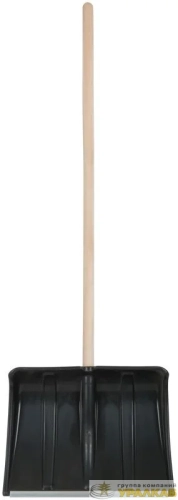 Лопата для уборки снега "Ледо" 495х375х1320мм деревянный черенок; пластик. 68101 детальная картинка
