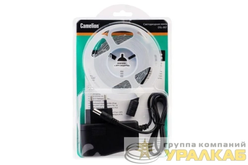 Лента светодиодная DSL-007 2835-60D IP20 3000К (уп.3м) Camelion 