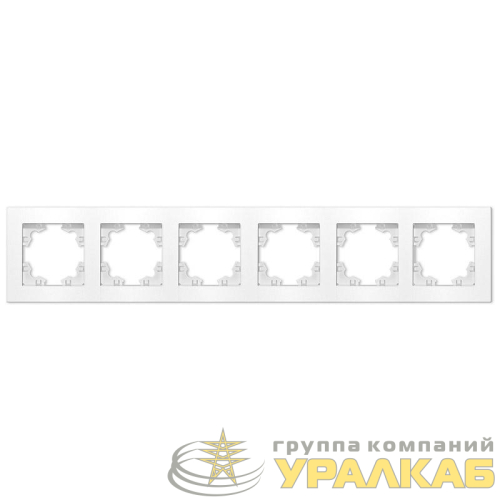 Рамка 6-м Афина универс. бел. Universal A1043 детальная картинка