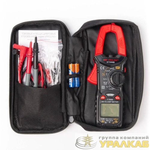 Клещи токовые цифровые "PROLINE" KT 206B КВТ 79130 детальная картинка