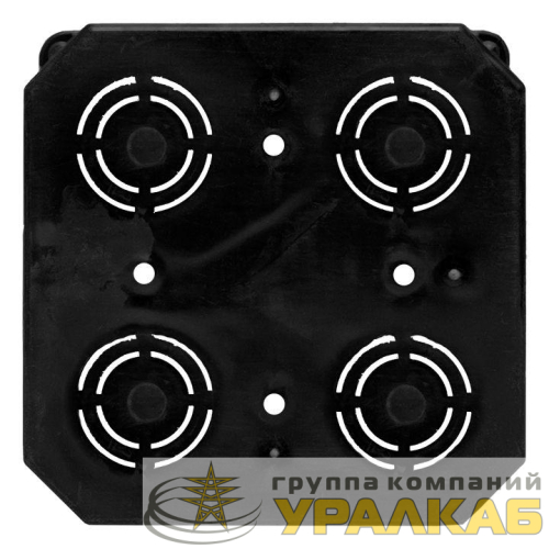Коробка распаячная КМТ-010-006 для твердых стен с крышкой 107х107х50 полипропилен; винты IP20 син./бел. EKF plc-kmt-010-006 детальная картинка