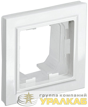 Рамка 1-м IP44 BRITE РУ-1-БрБ-44 бел. IEK BR-M12-44-K01