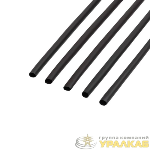 Трубка термоусадочная ТУТ нг 6.0/3.0 черн. 1м Rexant 