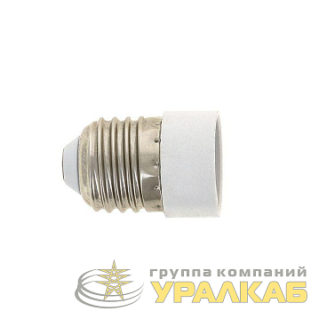 Переходник E27-E14 бел. EKF AD-E27-E14-w