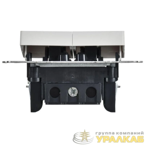 Выключатель жалюзи СП BRITE ВС10-1-5-БрАБ 10А механизм арктич. бел. IEK 