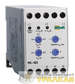 Реле контроля фаз РК-101 380В тип 01 DEKraft 23300DEK