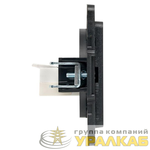 Розетка телефонная 1-м Стокгольм механизм черн. PROxima EKF EZT01-034-10 детальная картинка