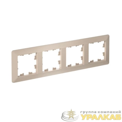 Рамка 4-м AtlasDesign Air песочн./дым. бел. SE 