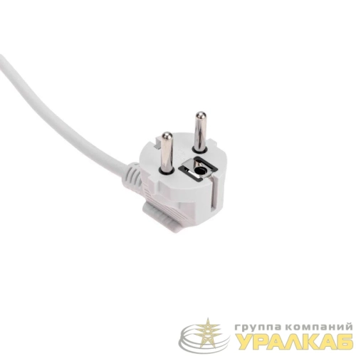 Удлинитель 3 гнезда 5м 3х0.75кв.мм с/з бел. PROCONNECT 13-4210 детальная картинка
