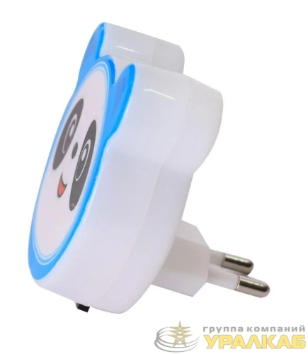 Светильник светодиодный NL-252 "Панда" LED ночник с выкл. 220В Camelion 