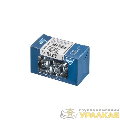 Винт с полукруглой головкой М6х10 DIN 7985 оцинк. (уп.100шт) Zitar 145369 детальная картинка