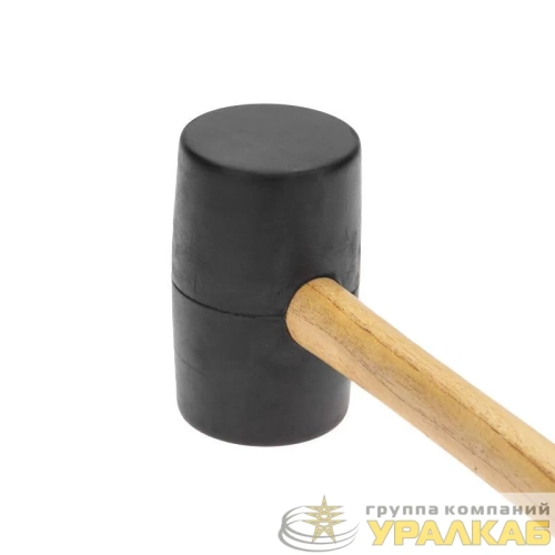 Киянка 680г деревянная рукоятка резинов. черн. Kranz KR-12-8144 детальная картинка