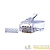 Коннектор 8P8C UTP 6 3U (RJ-45) (уп.100шт) SUPRLAN 