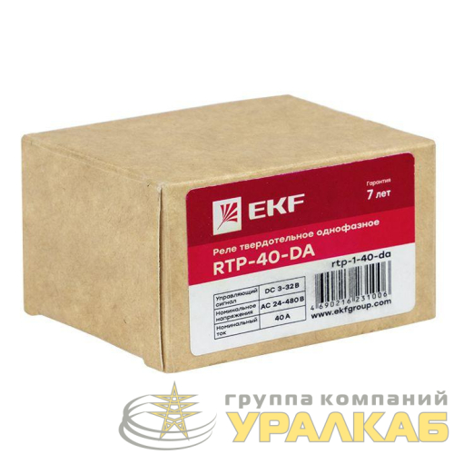 Реле твердотельное однофазное RTP-40-DA PROxima EKF rtp-1-40-da детальная картинка