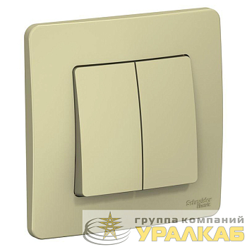 Выключатель 2-кл. СП Blanca 10А IP20 (сх. 5) 250В беж. SE BLNVS010507