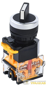 Переключатель D8-11X2 на 2 полож. 1НО+1НЗ черн. IEK BSW30-11X2-3-24-2-K02