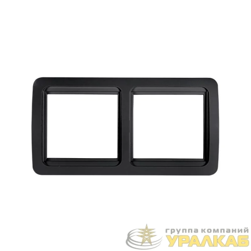 Рамка 2-м горизонтальная CLASSICO 2302HB черн. IN HOME 