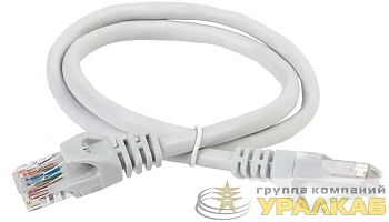 Патч-корд кат.5E UTP 2м сер. ITK PC01-C5EU-2M