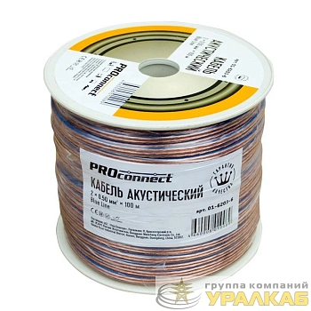 Кабель Stereo 2х0.5 BLUE LINE 100м (м) PROCONNECT 01-6203-6