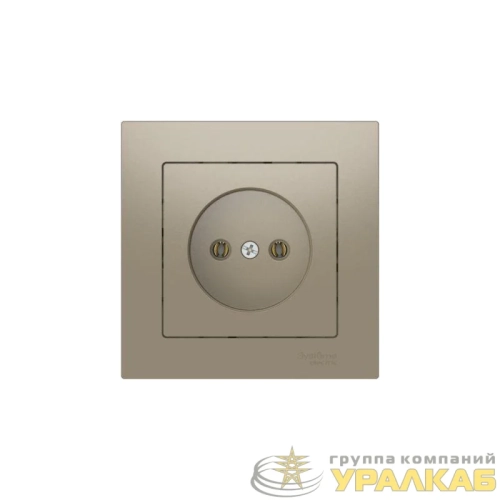 Розетка AtlasDesign 16А без заземл. быстрозажим. клем. в сборе шампань SE 