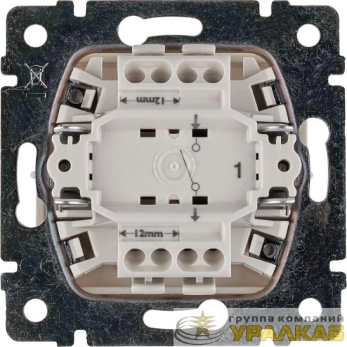 Выключатель 1-кл. СП Valena 10А IP31 250В механизм сл. кость IEK 774301 детальная картинка