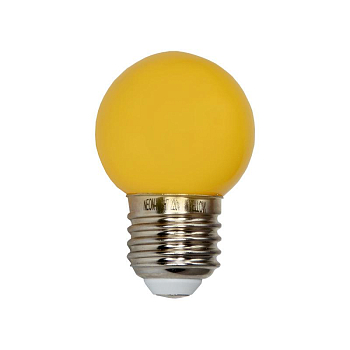 Лампа светодиодная 1Вт шар d45 5LED желт. E27 Neon-Night 405-111