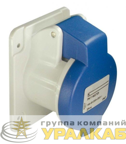 Розетка СП прям. 16А 220В 2P+E винт. клеммы IP44 SchE PKF16G423 детальная картинка