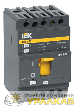 Выключатель автоматический 3п 12.5А 25кА ВА88-32 IEK SVA10-3-0012-R