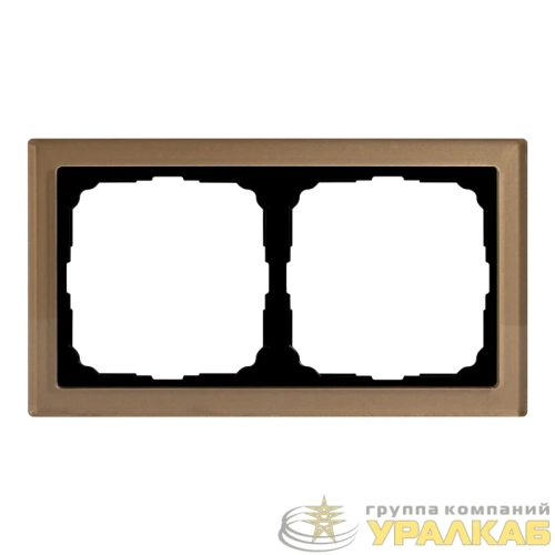 Рамка 2-м ArtGallery Pure органич. стекло шампань SE 