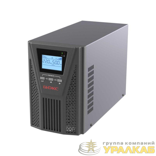 Источник бесперебойного питания онлайн для Small Tower 1000В.А/900Вт 1/1 2хSchuko EPO USB RS-232 RJ45 без АКБ 7А.ч DKC 