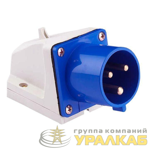 Вилка стационарная 523 32А 2P+PE 220В IP44 EKF ps-523-32-220 детальная картинка