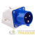 Вилка стационарная 523 32А 2P+PE 220В IP44 EKF ps-523-32-220 детальная картинка