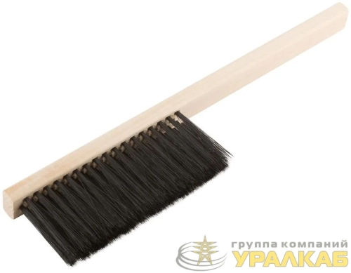 Щетка-сметка искусств. щетина деревянная ручка 3-х рядная 350мм КУРС 