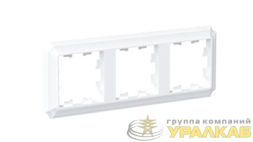 Рамка 3-пост. AtlasDesign Antique универс. бел. SE ATN100103 детальная картинка