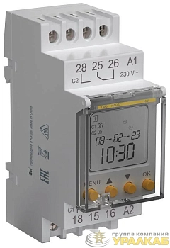 Таймер электронный астрономический ТА80 16А 230В на DIN-рейку KARAT IEK MTA-A-16