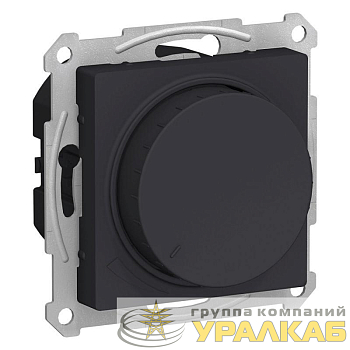 Светорегулятор поворотно-нажимной AtlasDesign 400Вт механизм карбон SE ATN001023