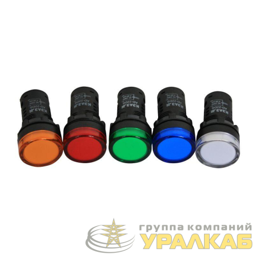 Лампа AD22DS(LED) матрица 22мм 230В зел. КЭАЗ 238693 детальная картинка