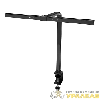 Светильник Гефест для работы с мониторами Д LED 10Вт с регулированием уровня яркости и температуры свечения черн. Трансвит 