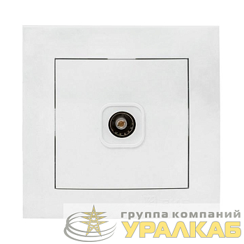 Розетка телевизионная оконечная TV 1-м Валенсия 10дБ-240МГц бел. PROxima EKF 