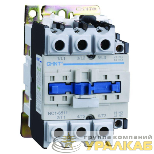 Контактор NC1-6511 65А кат. 400В AC 1НО+1НЗ AC-3 (R) CHINT 222729 детальная картинка