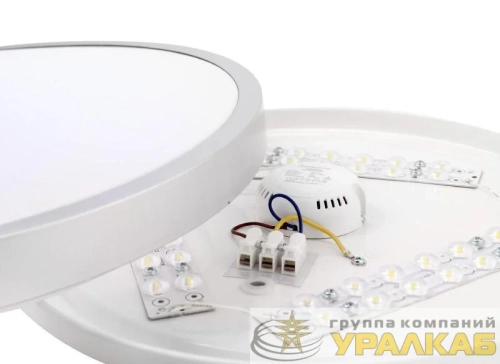 Светильник светодиодный LBS-8732 32Вт Flat silver настенно-потолочный Ultraflash 15160 детальная картинка