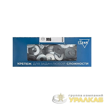 Шайба DIN9021 кузовная оцинк. М6 (уп.200шт) Tech-KREP 105265