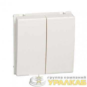 Выключатель 2-кл. 2мод. СП В45 10А IP20 для кабель-канала бел. RAL9010 SchE VN5U-242-BE Выключатель 2-кл. 2мод. СП В45 10А IP20 для кабель-канала бел. RAL9010 SchE VN5U-242-BE