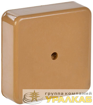 Коробка распаячная ОП 75х75х20 IP20 КМ41212-03 (6 клем. 6кв.мм) светл. дерево IEK UKO10-075-075-020-K21