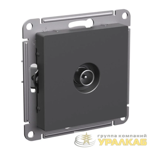 Розетка телевизионная проходная TV AtlasDesign 4дБ механизм базальт SE 