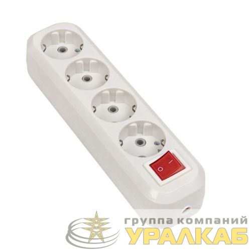 Колодка удлинителя 4-м с заземл. 16А Эксперт 3.5кВт с выкл. PROxima EKF 