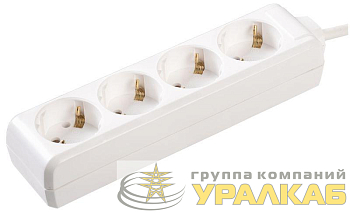 Удлинитель 4х5м с заземл. 16А IP20 У04 2P+PE 250В 3х1 IEK WYP10-16-04-05-Z-N
